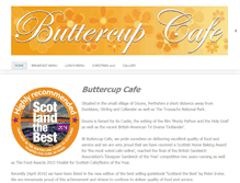 Tablet Screenshot of buttercupcafe.co.uk